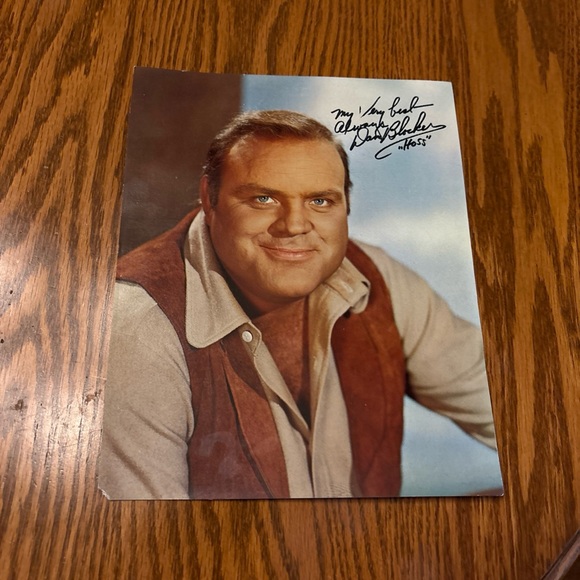 Bonanza TV Classics Ban Blocker Hoss signed Vtg 8x10 poster - Picture 1 of 4